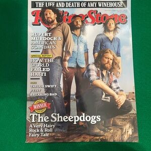 The Rolling Stones Magazine - Red and Blue Cover with The Sheepdogs